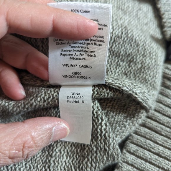 Eddie Bauer 100% cotton Brown Pullover Sweater Men’s Size XL - NWOT - Picture 12 of 13